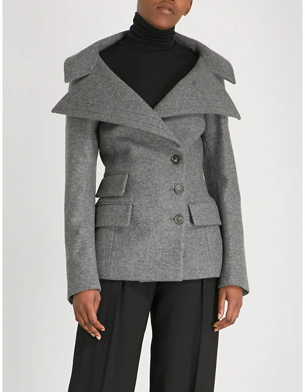 Neffa virgin wool and cashmere-blend jacket