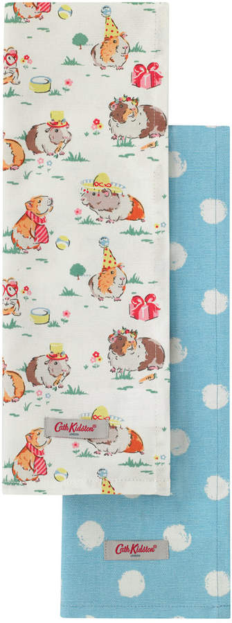Pets Party Set of 2 Tea Towels