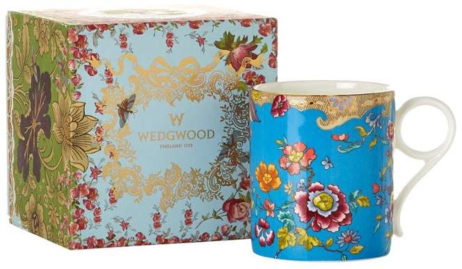 Archive Collection Small Turquoise Floral Mug