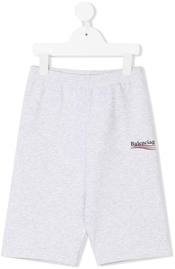 Balenciaga Kids logo print track pants