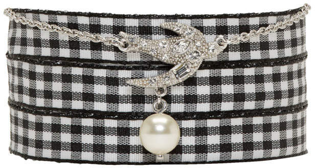 Silver Swallow Pearl Charm Bracelet