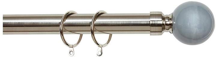 Painted Ball Finial Curtain Pole In 3 Colour Options - 180-340cm
