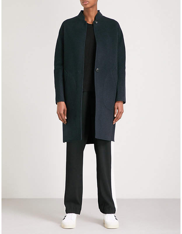 Darwen reversible wool and cashmere blend coat