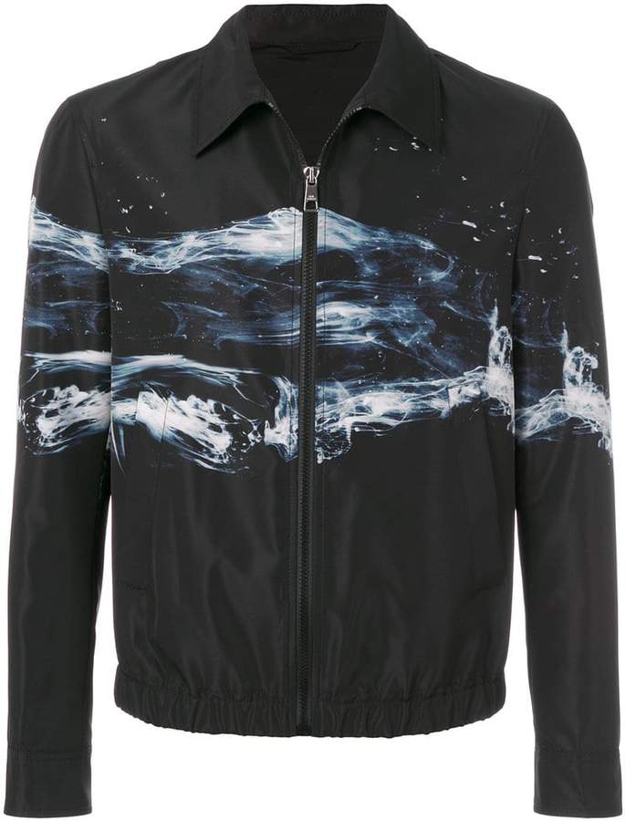 graphic print jacket