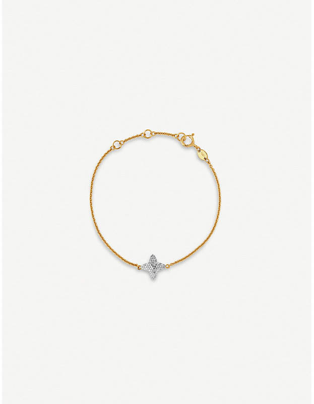 Splendour 18ct yellow-gold vermeil and diamond bracelet