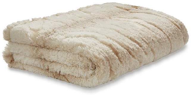 Catherine Lansfield Ghost Faux Fur Throw