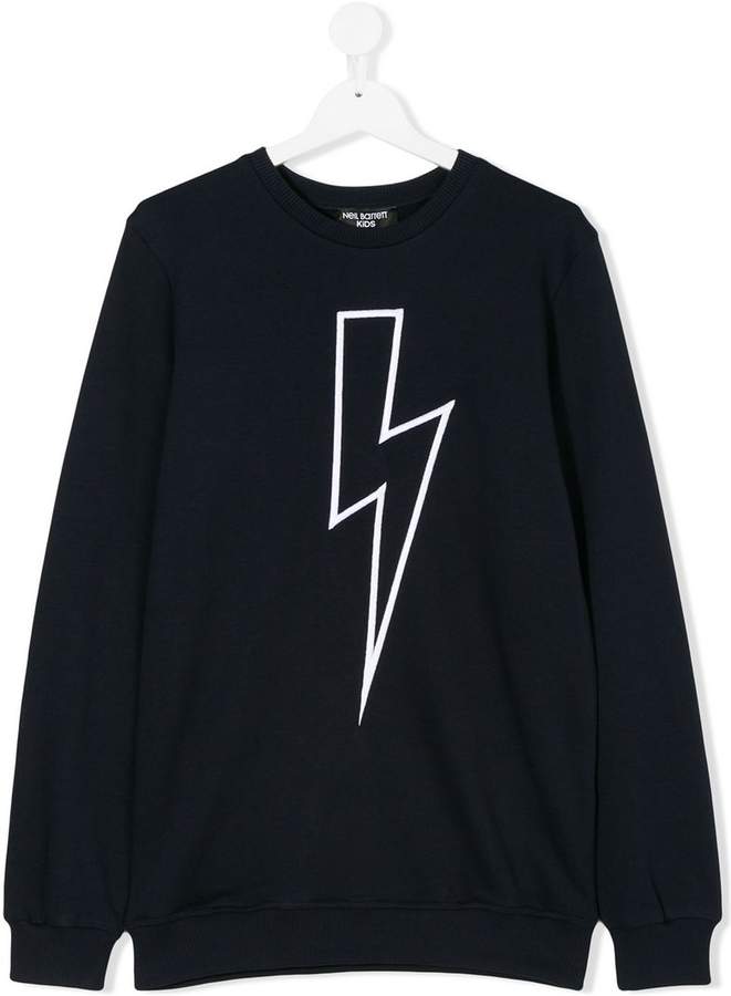 Neil Barrett Kids lightning bolt sweatshirt