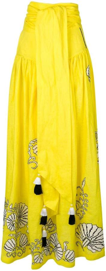Yuliya Magdych tassel maxi skirt