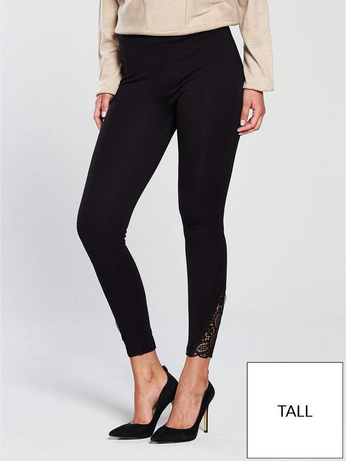 Tall Lace Panel Ponte Legging