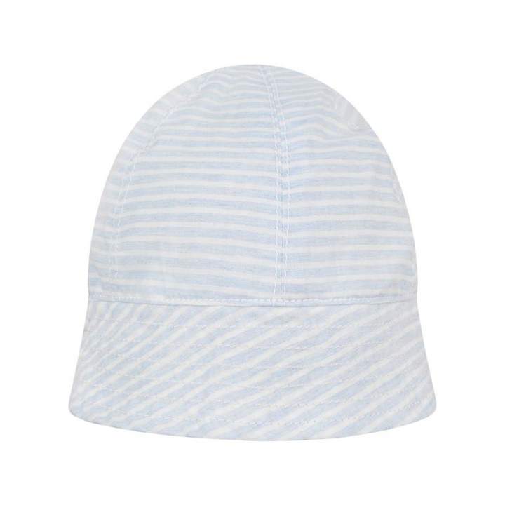 AbsorbaBaby Boys Blue Striped Cotton Hat