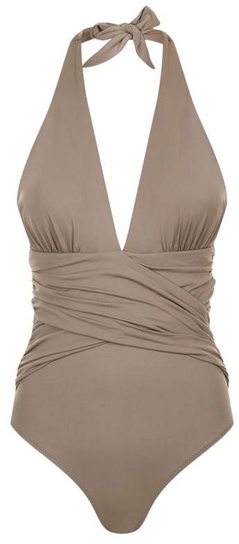 Lazul Plunge Ruched Swimsuit