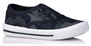 Lace Free Camo Print Canvas Trainers