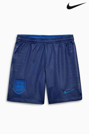 Boys Nike Breathe England Kids Stadium Football Shorts - Blue