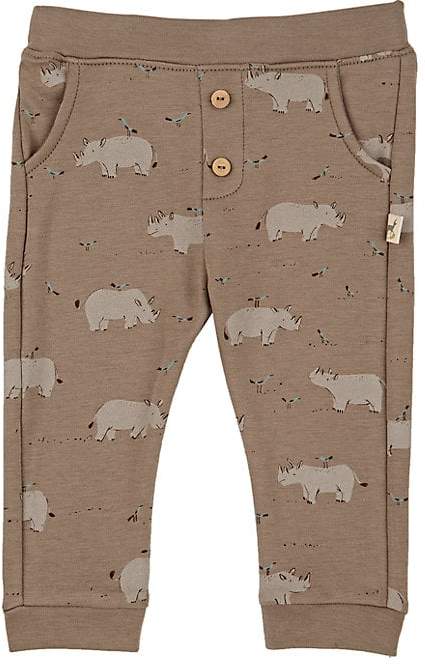 Red Caribou Infants' Rhinoceros-Print Pima Cotton Pants