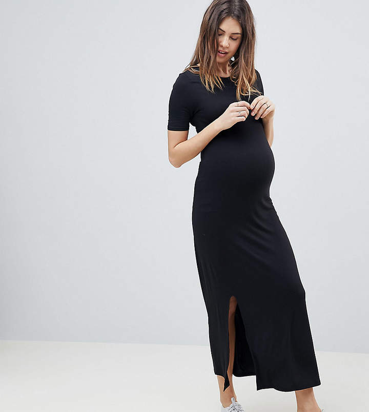 New Look Maternity – T-Shirt-Kleid in Maxilänge