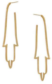 Davis Goldtone Drop Earrings