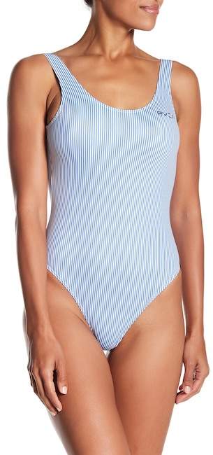 Line-Up Striped One-Piece Swimsuit
