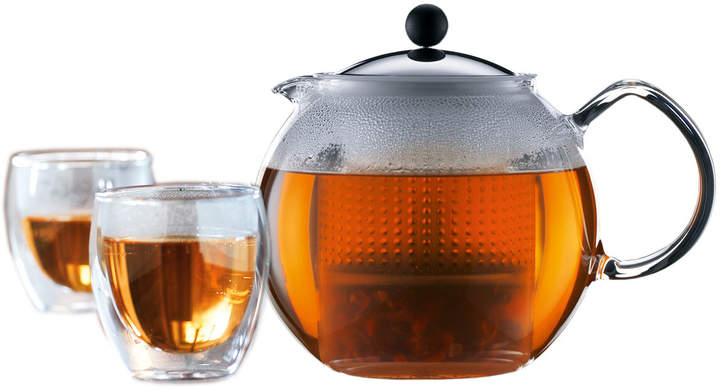 Assam,Tee-Set (Teebereiter und Gläser)