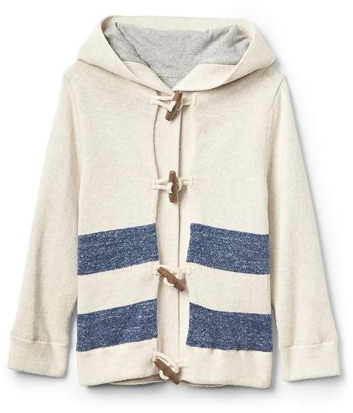 Stripe Toggle Cardigan Sweater