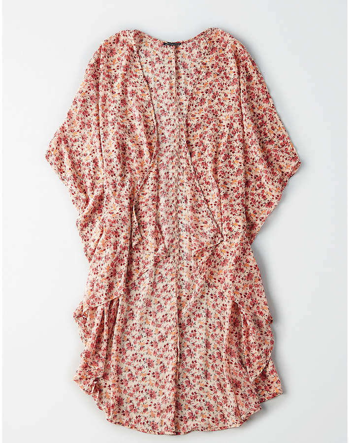 AE High-Low Chiffon Kimono