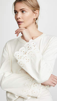 Madewell Eyelet Embroidered Tier Sleeve Tee Madewell Eyelet Embroidered Tier Sleeve Tee