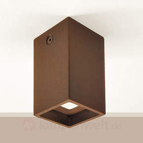 Kleine LED-Deckenleuchte Oki LED, rost