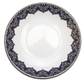 Dhara Peacock Deep Cereal Plate