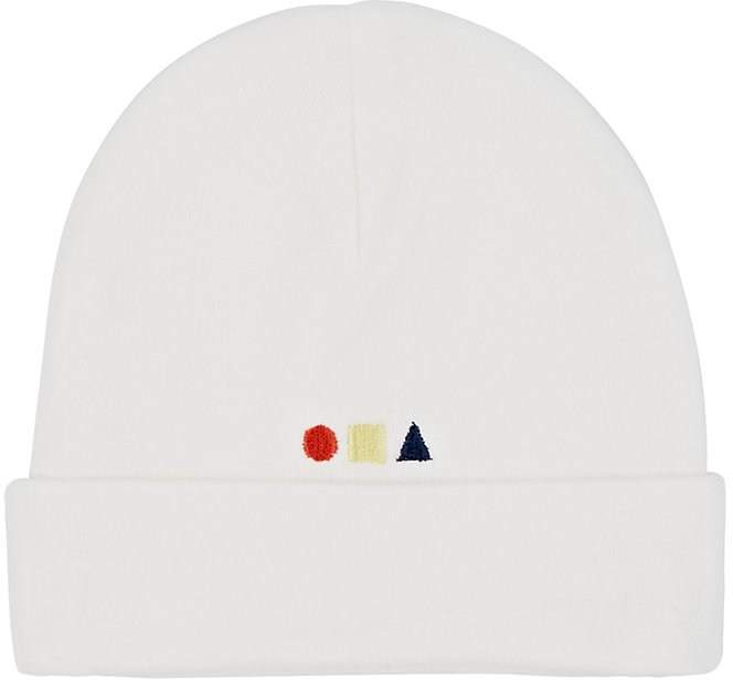 Infants' Shape-Embroidered Cotton Hat