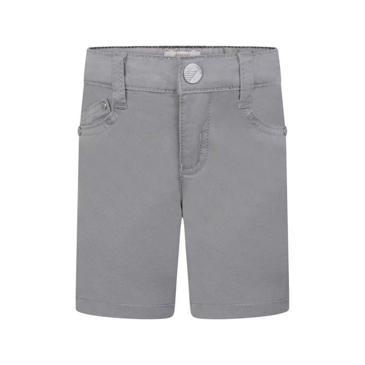 Armani JuniorBaby Boys Grey Cotton Shorts
