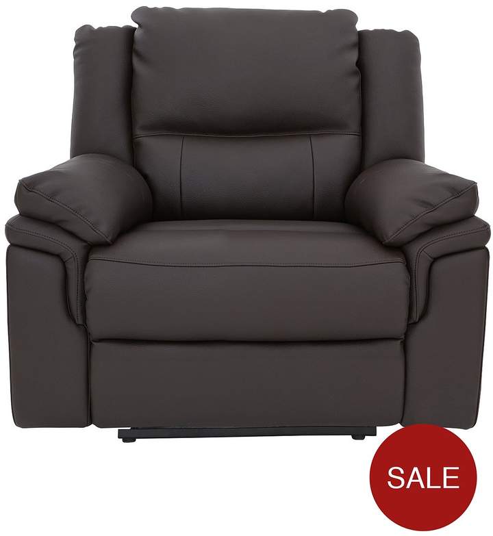 Albion Luxury Faux Leather Manual Recliner Armchair