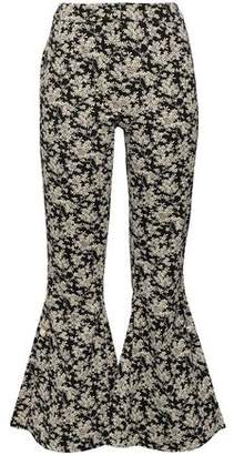 Mother of Pearl Embellished Cotton-blend Floral-jacquard Kick-flare Pants Mother of Pearl Embellished Cotton-blend Floral-jacquard Kick-flare Pants