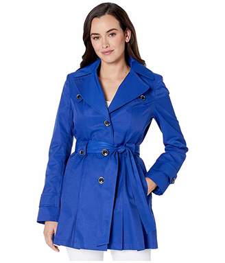 Via Spiga Single Breasted Belted Detachable Hood Trench