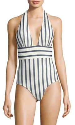 Fuzzi Swim Striped One-Piece Swimsuit