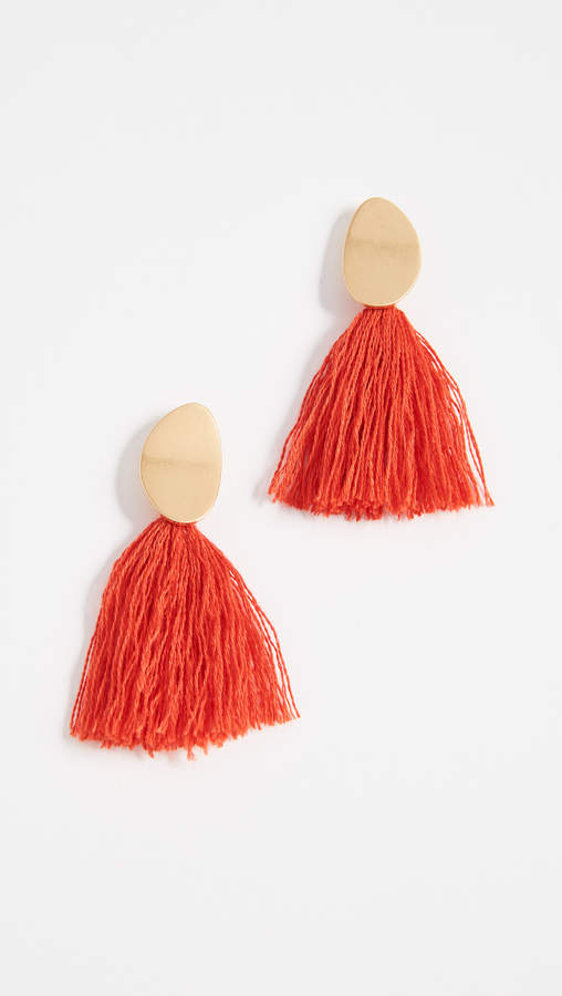Curved Tassel Earrings