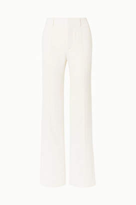 Chloé Crepe Wide-leg Pants - White Chloé Crepe Wide-leg Pants - White
