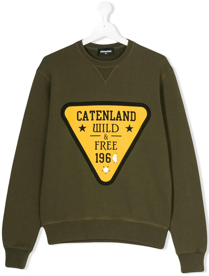 Sweatshirt mit Catenland Wild & Free 1964-Print