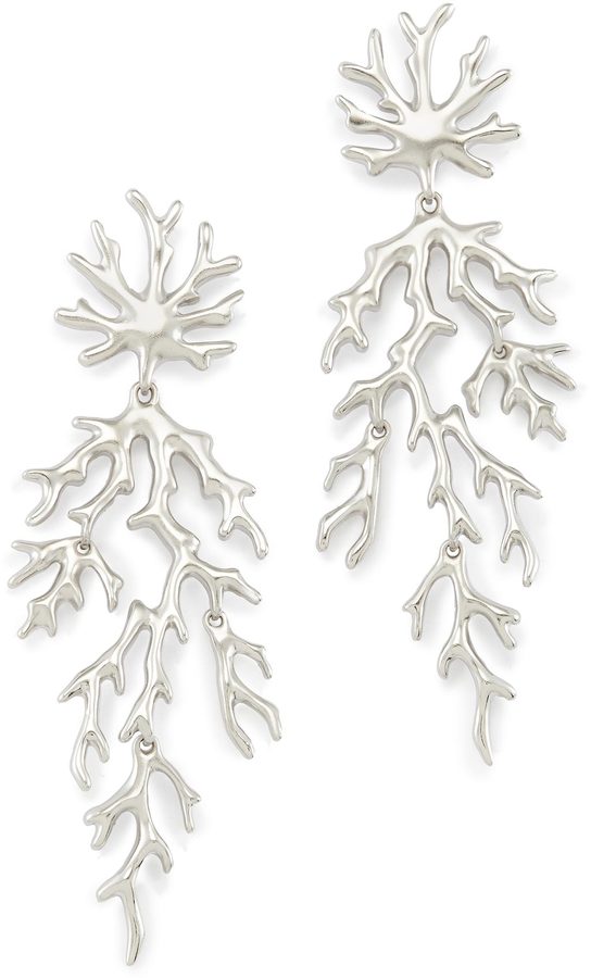 Aviana Statement Earrings in Silver