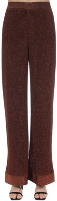 M Missoni FLARED LUREX VISCOSE KNIT PANTS