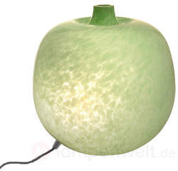 Grüne Glas-Tischleuchte Vivo