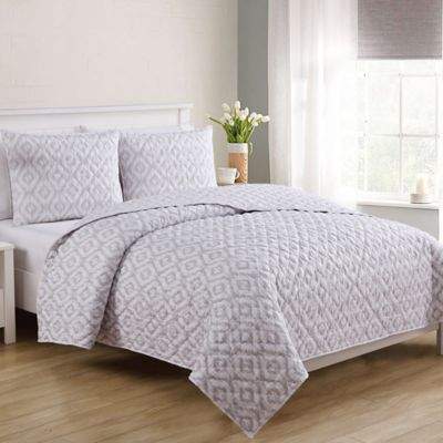 VCNY home VCNY Home Inspire Me Granvill Twin XL Quilt Set in Grey