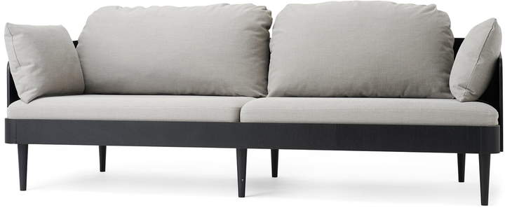 Menu - Septembre Sofa, 3-Sitzer, schwarze Esche / Hellgrau