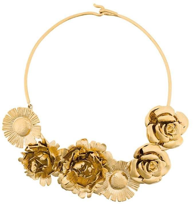 Selena statement flower necklace