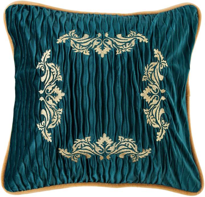 HiEnd Accents Velvet Embroidery Pillow