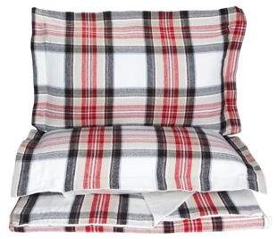 Distinctly Home Highland Plaid Flannel Cotton Duvet Cover Set