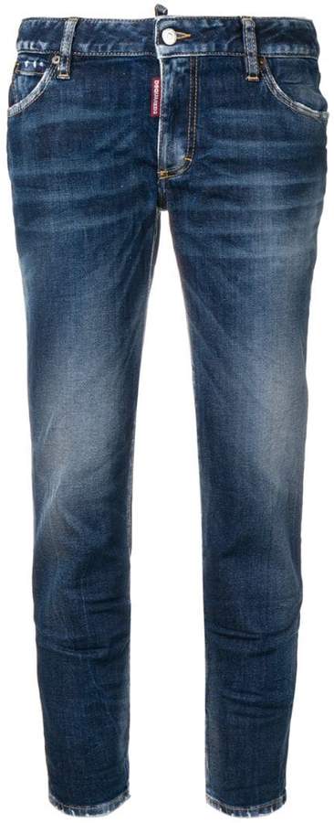 medium waist cropped jeans