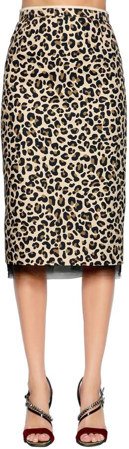 Bleistiftrock Aus Baumwollcanvas