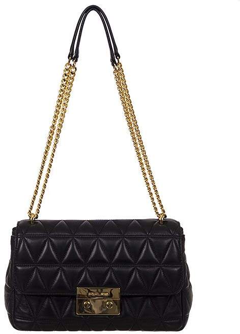 Michael Kors Sloan Crossbody Quilted - BLACK - STYLE