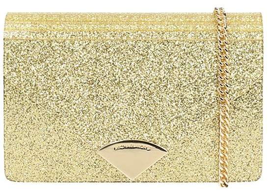 Michael Kors Barbara Gold Glitter Envelope Bag - GOLD - STYLE