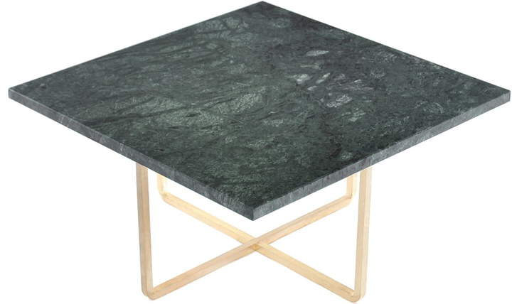 Ox Denmarq - Ninety Couchtisch 60 x 60 cm, Messing/ Marmor gün