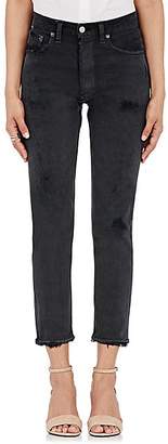RE/DONE Women's High Rise Crop Levi's® Jeans - Black